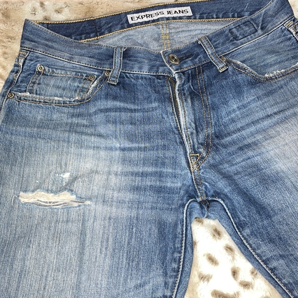 Express Light Blue Straight Leg Men’s Jeans Size 30X30 - Picture 3 of 11